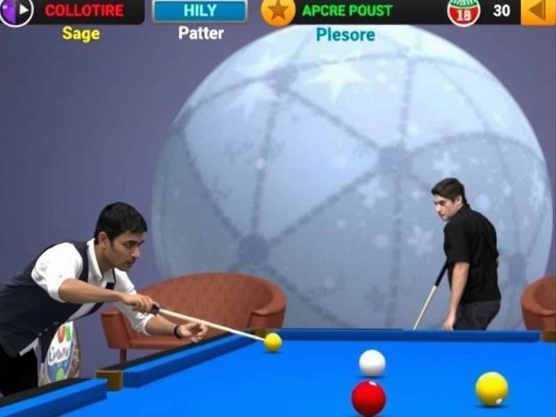 Delhi Pool Champion X Gameplay Screen